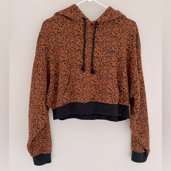 Levi's laundry day hoodie in leopard brown - Picture 4 of 8